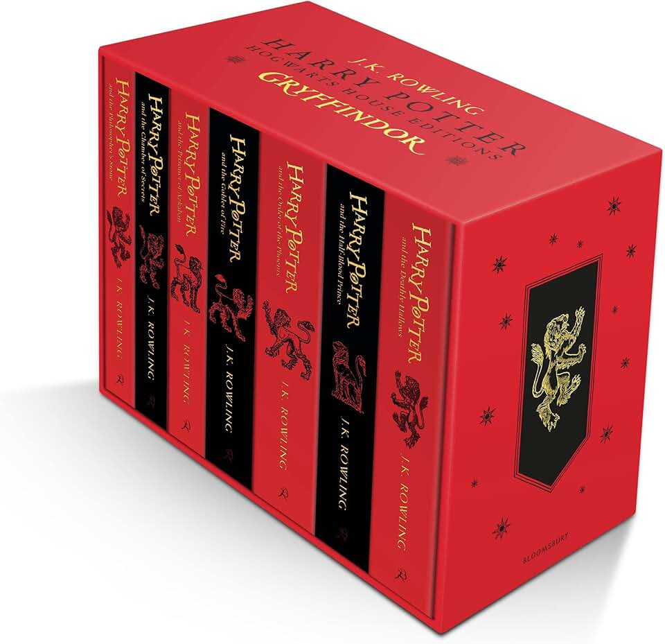 Harry Potter Gryffindor House Editions Paperback Box Set: 1-7