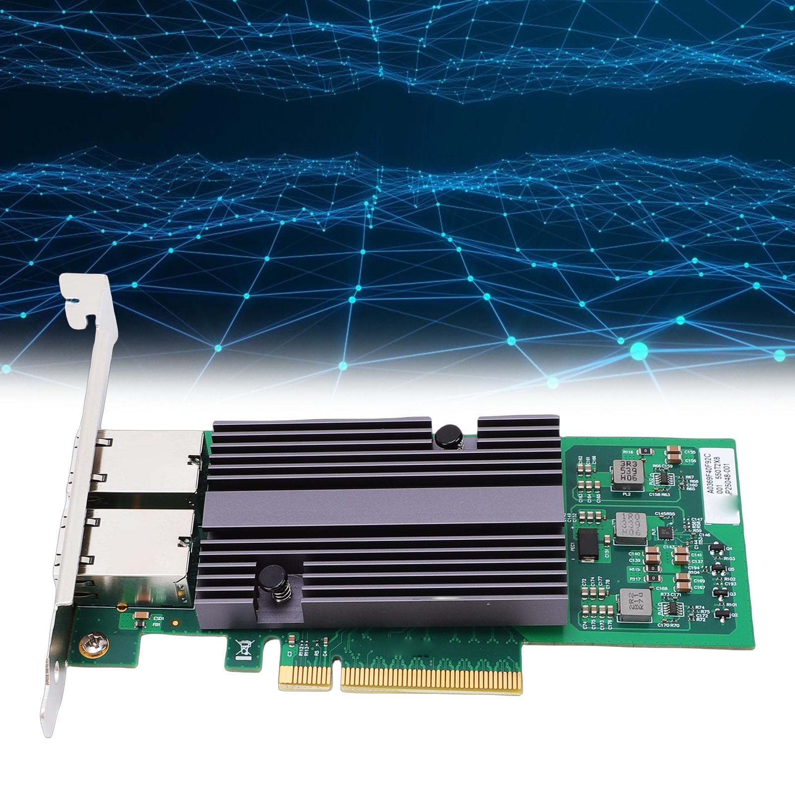 FILFEEL Dwuportowa Karta 10GbE PCIe X8 z X550-BT2 – Adapter 10GBASE-T o Niskim Poborze Mocy do Serwerów i FreeBSD – Obsługa EEE, SR-IOV, QoS i Plug-and-Play