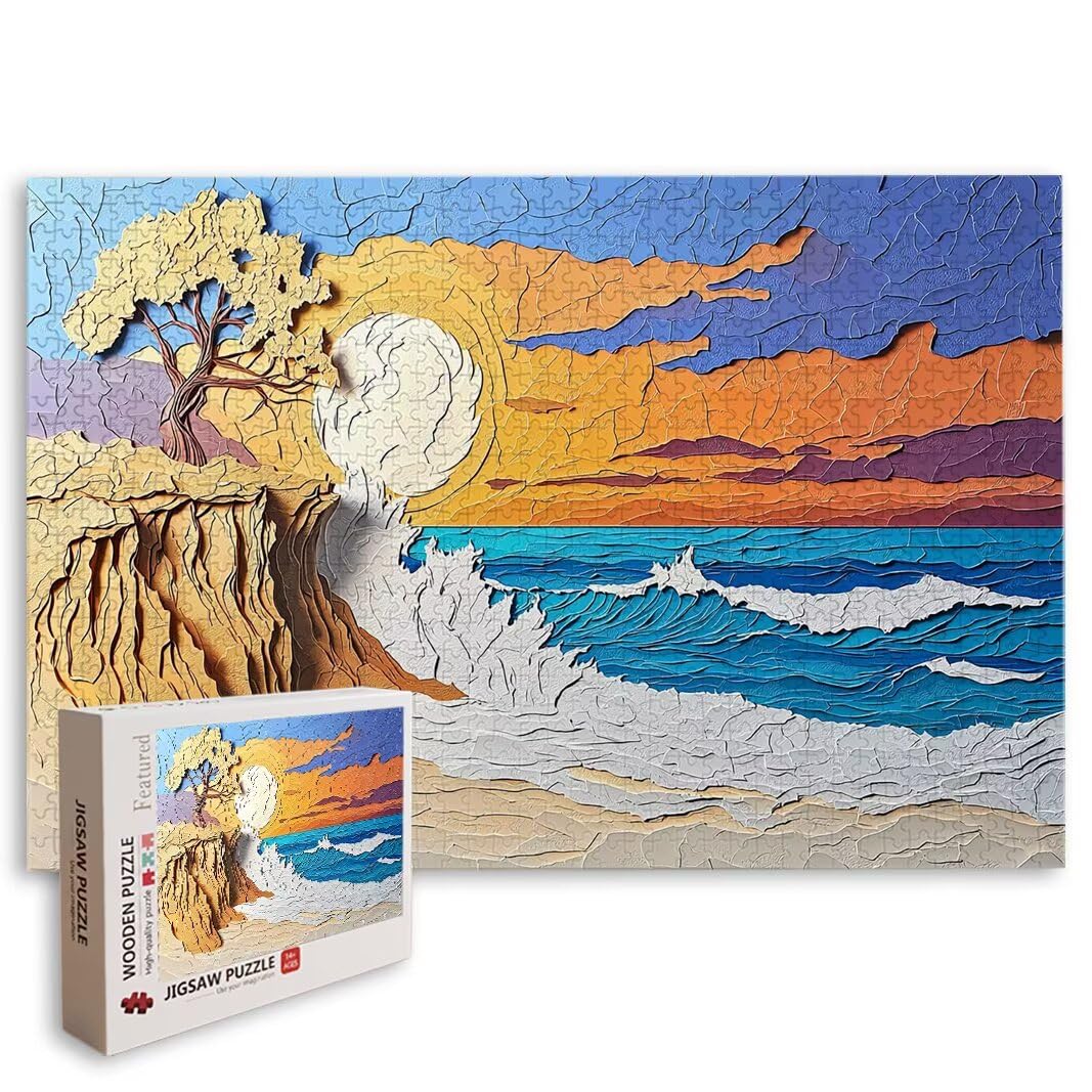 Puzzle Playa, Puzzle 2000 Piezas, Rompecabezas, Regalo Mujer, Decor -8282