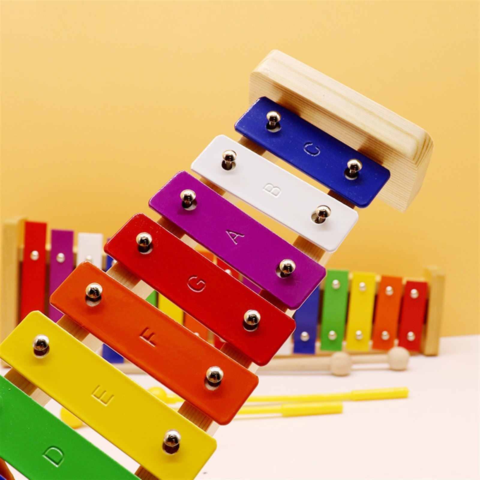 Glockenspiel Glockenspiel con tavola armonica a colori a 15 note, strumento a percussione squisito e conveniente