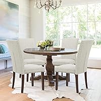 Vista 2 de COLAMY A335-SKY2061A-2PC Sillas de comedor, juego de 2, círculo