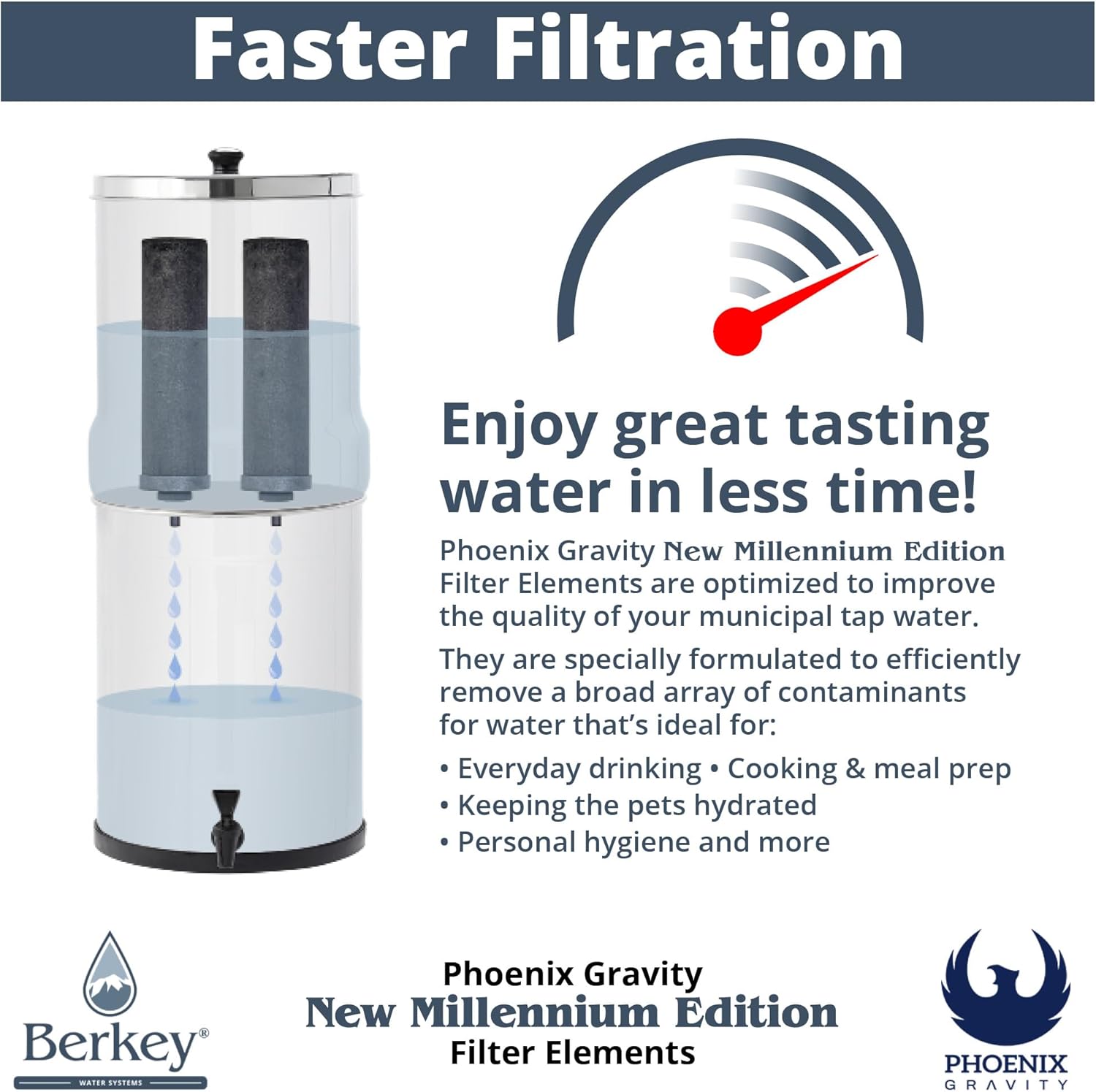 Berkey - Phoenix Gravity New Millennium Edition Water Filter Elements (Set of 2) - NMCL Endorsed Replacement in Lieu of Black Berkey Elements BB9-2 - Image 6