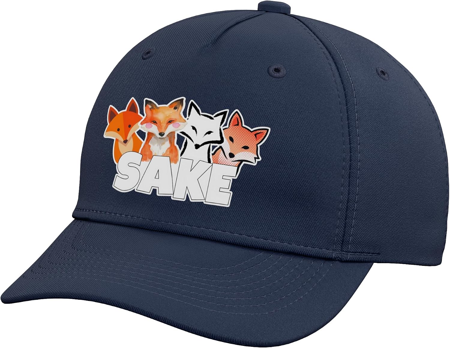 4 Fox Sake Four Foxes Funny Trending Pun Joke Saying Adjustable Baseball Hat
