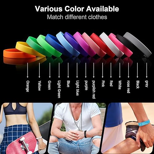 Miniatura 6 de Seecoco Pulsera médica personalizada de silicona, pulsera deportiva de identificación de emergencia para hombres, mujeres y niños, pulseras de