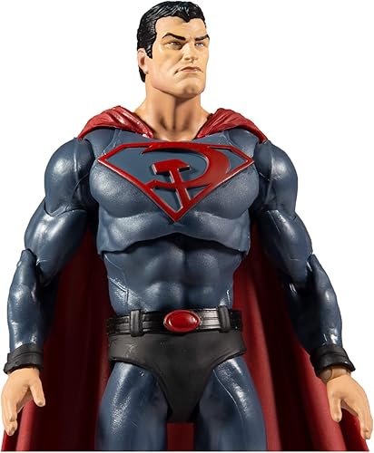 Miniatura 6 de McFarlane Toys - Figura de acción del Multiverso DC Superman: Red Son, de 7 pulgadas (17.78 cm)