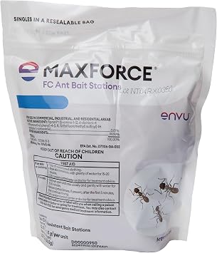 Maxforce FC Ant Bait Stations 24 Count | Ant Bait for Indoor and Outdoor Use | Odorless Colony Control | Effective Against Pavement, Crazy, Pharaoh, Odorous House Ants and More