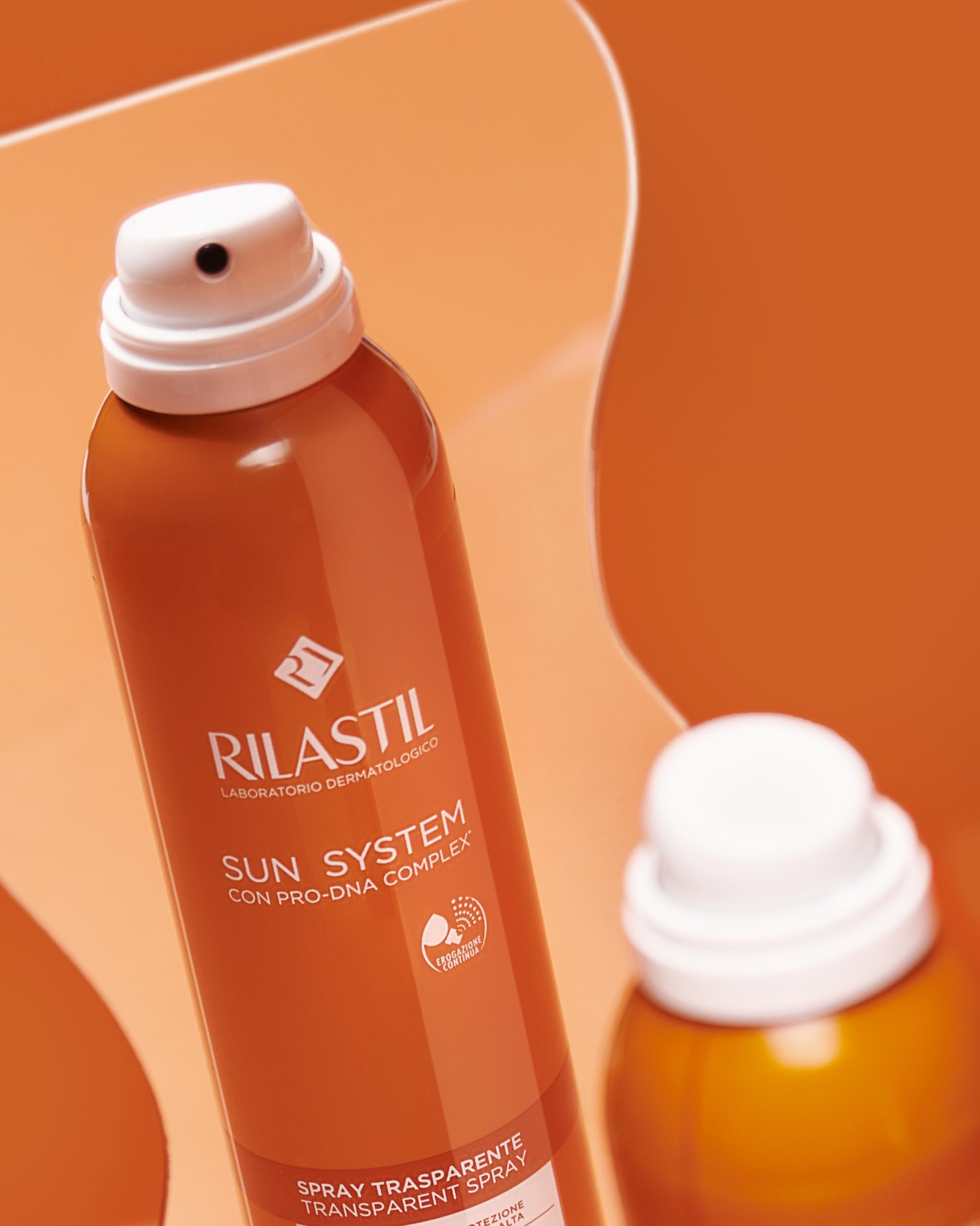 Rilastil Sun System Transparent, Spray Corpo Trasparente, Azione Antiossidante, Texture Ultra Leggera, per Tutti i Tipi di Pelle, SPF 30, Confezione da 200ml