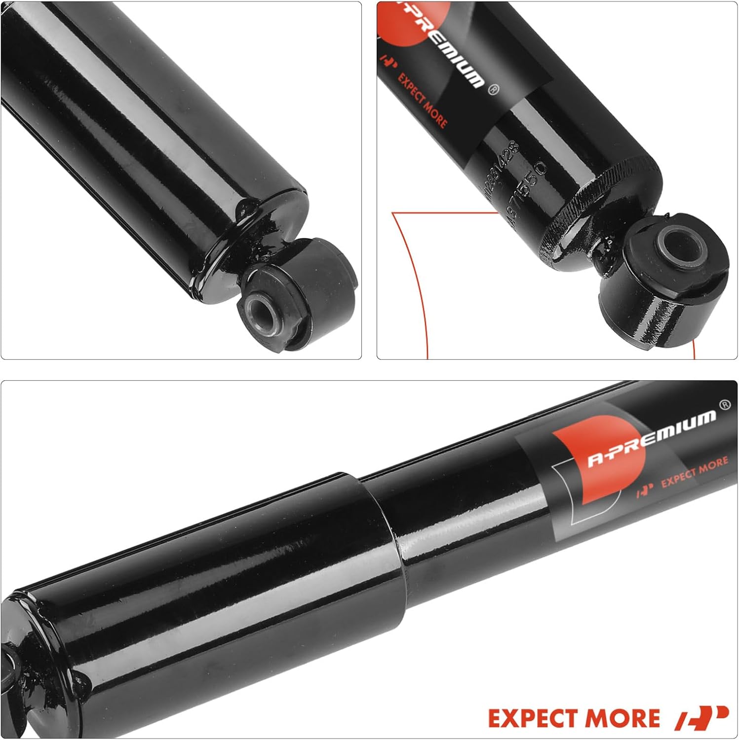 A-Premium Rear Pair (2) Shock Absorber Compatible with Ford Windstar 1995-2003, Driver and Passenger Side