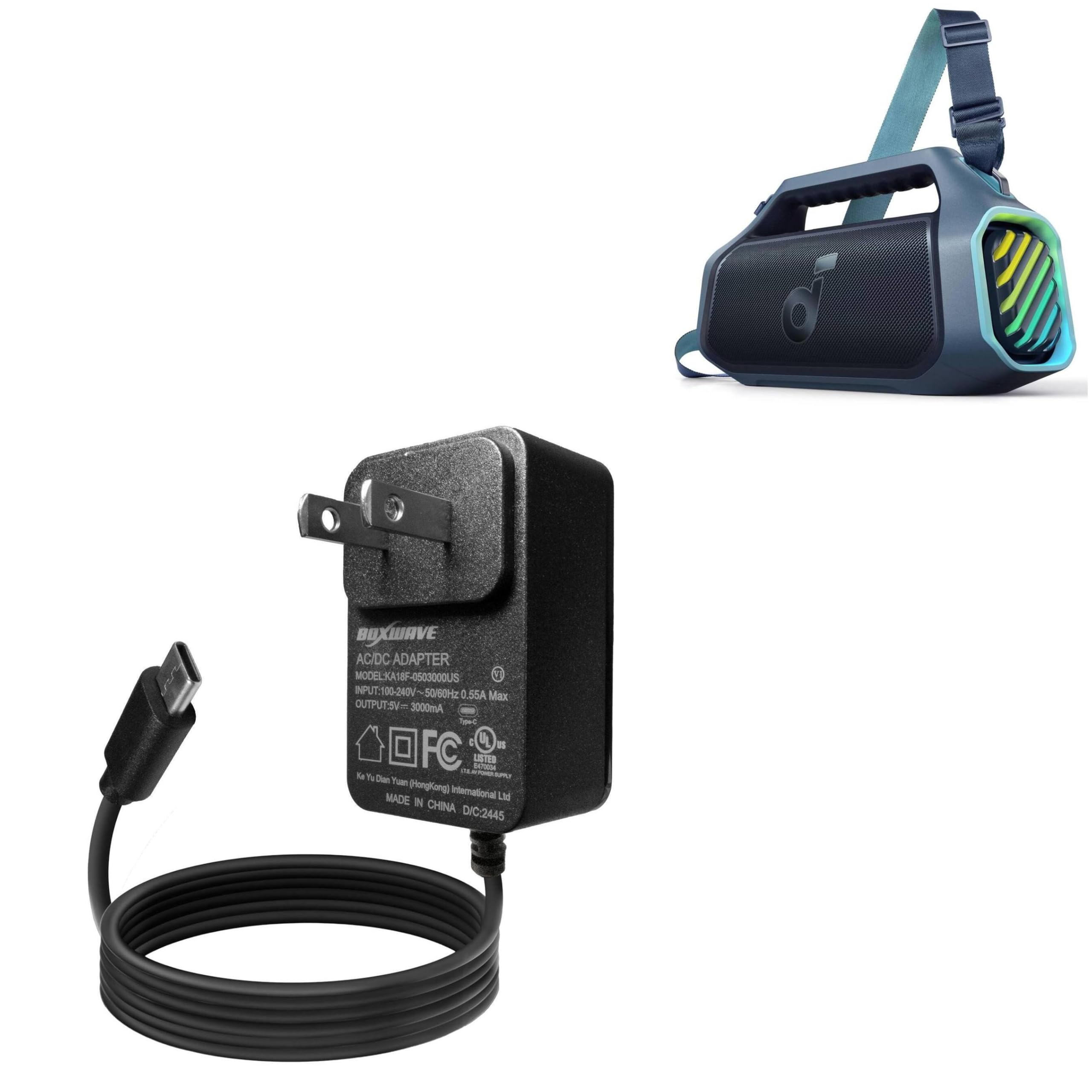 Amazon.com: BoxWave Charger Compatible With Soundcore Boom 2 Plus