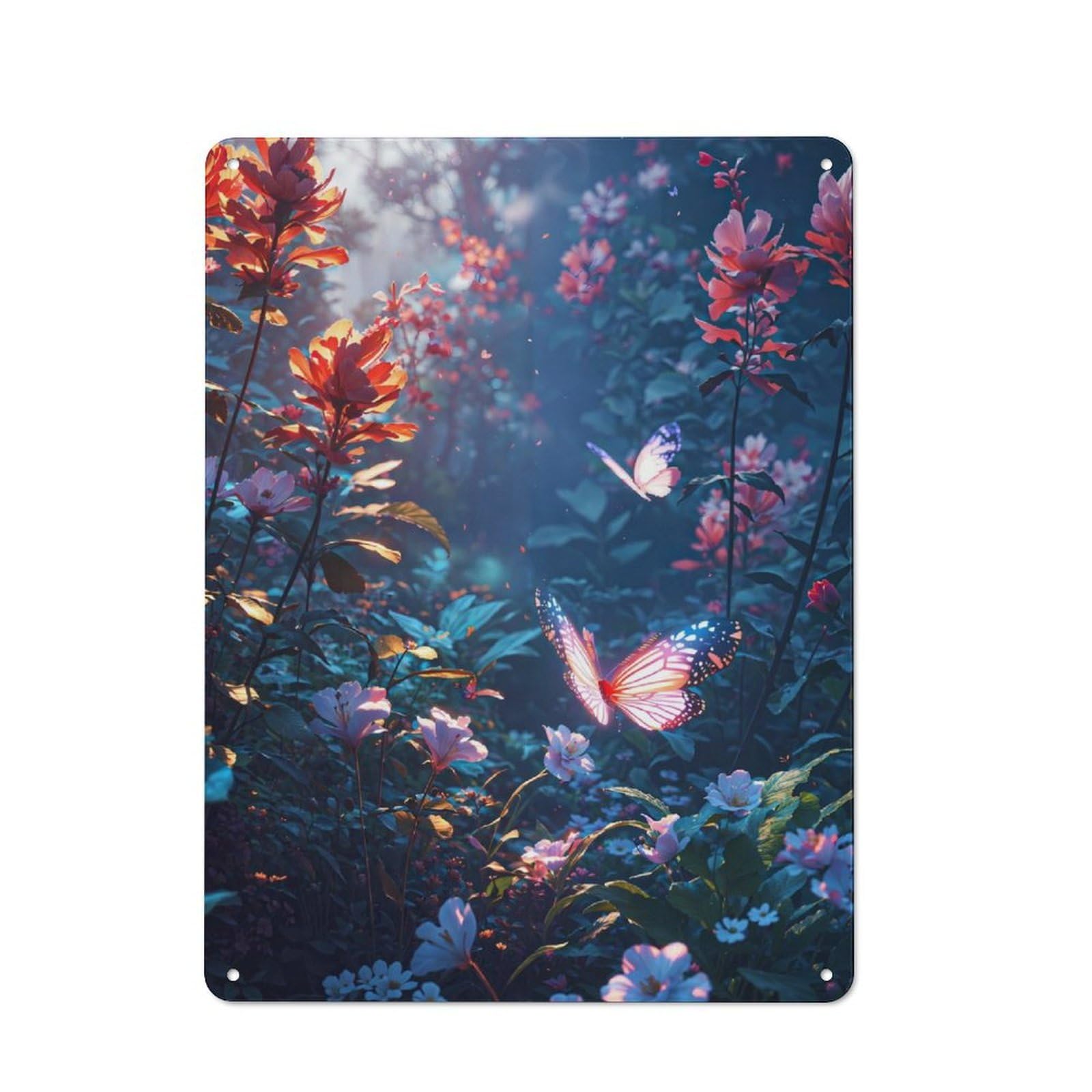 Junmoney Butterfly Effect Retro Tin Sign 40X30cm For Workshop Wall, For Collectors Of Retro Metal Wall Decor