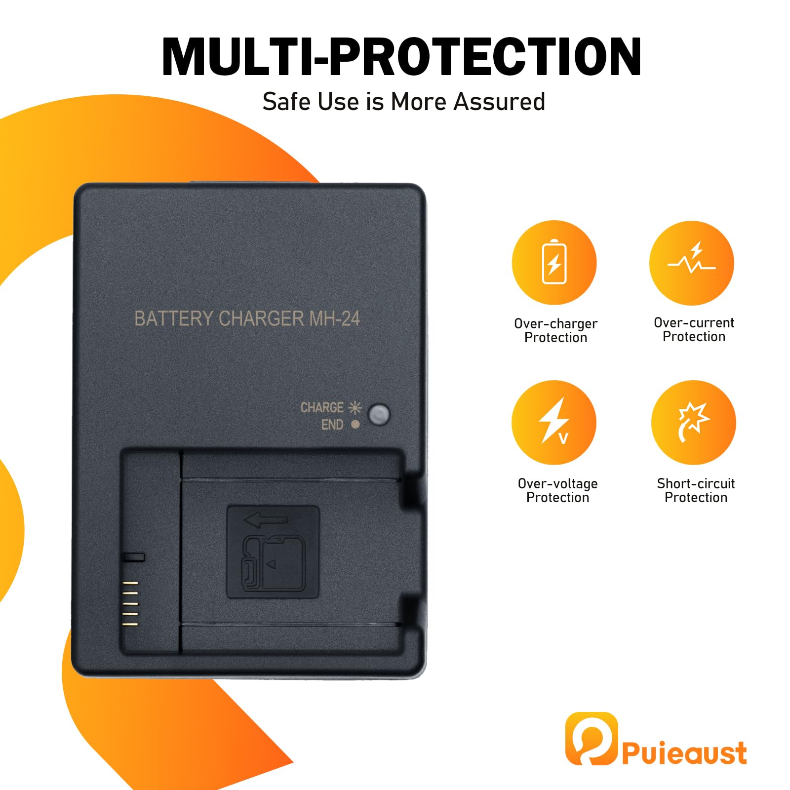 MH-24 Charger For Nikon EN-EL14 EN-EL14A Battery, Compatible With