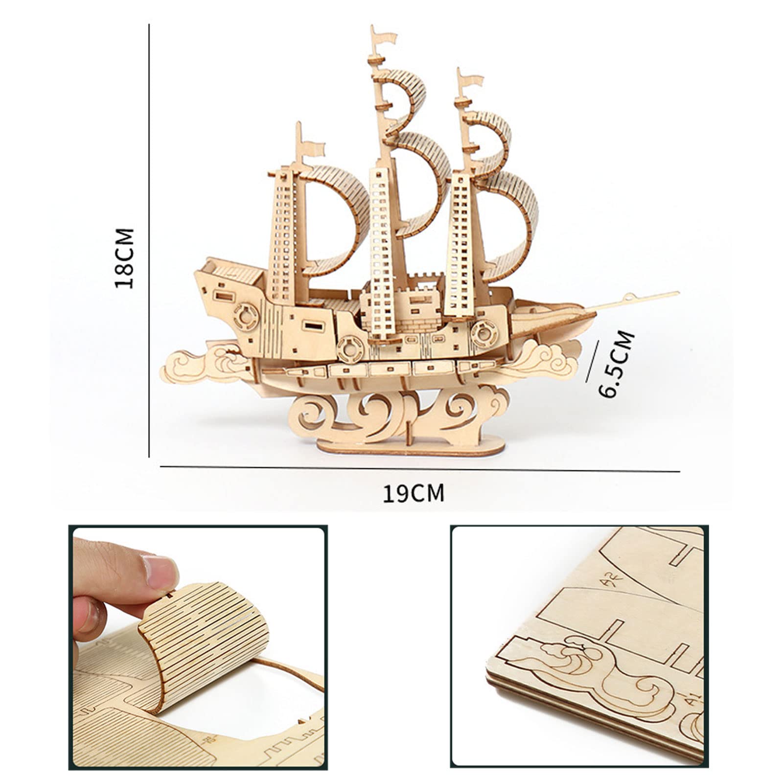 Drewniane puzzle 3D dla dorosłych, drewniane bloki, puzzle, model, zestaw do budowania, prezent na urodziny, Dzień Ojca