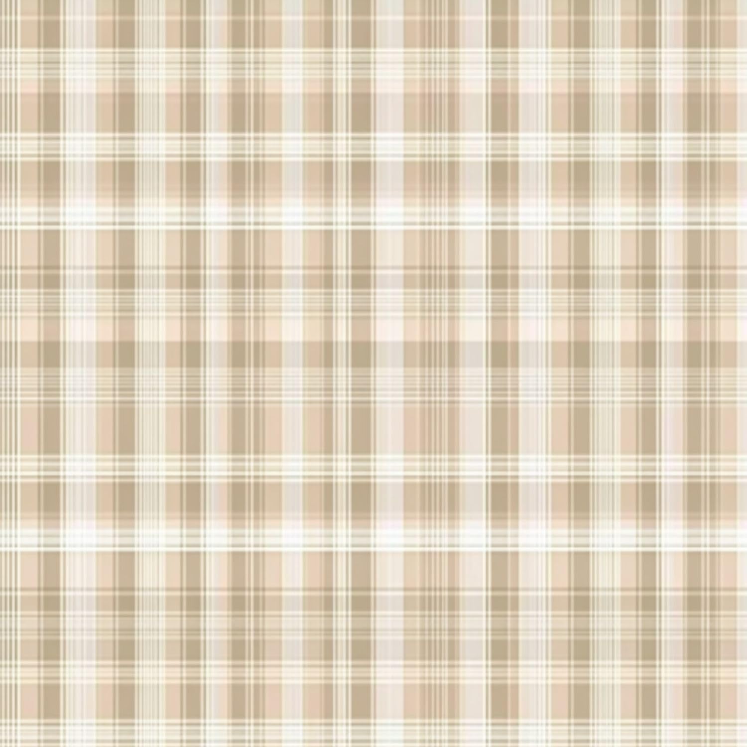 Deruinvaio Color2 Self Adhesive Feature Removable Beige Cream Plaid Subtle Crosshatch Design Peel And Stick Vinyl Wallpaper Roll, Sticky Lining Paper For Bedroom, Living Room, Kitchen Walls