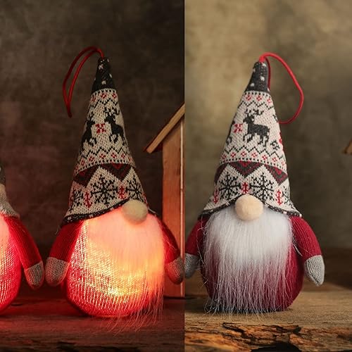 Miniatura 4 de Gnomo de peluche de gnomo de Navidad, gnomo sin rostro, muñeca de felpa sin rostro, lentejuelas LED con luces brillantes, adornos para verano,