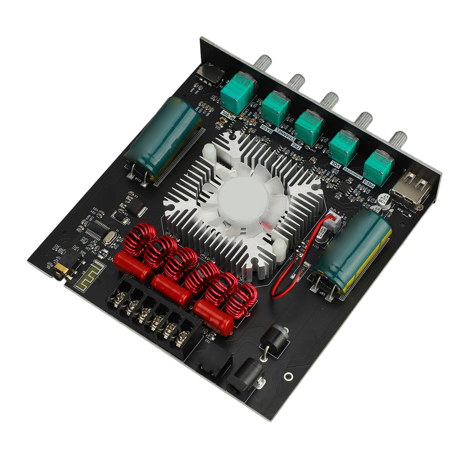 Generic Płyta Wzmacniacza Mocy Bluetooth 2.1-kanałowy System Subwoofera do Głośników, Dźwięk Wysokiej Jakości