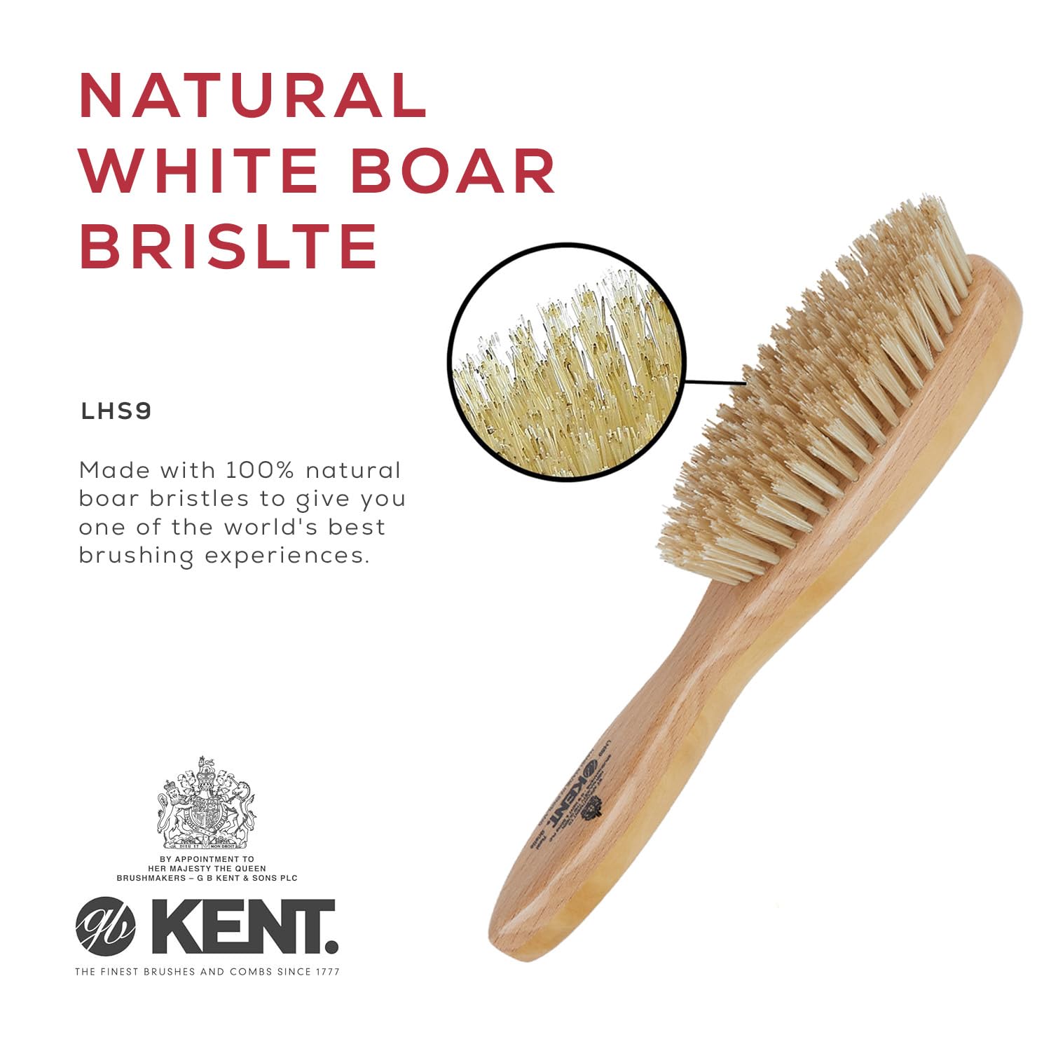 Amazon.com : Kent LHS9 Satinwood Pure White Wire-Laid Natural Boar