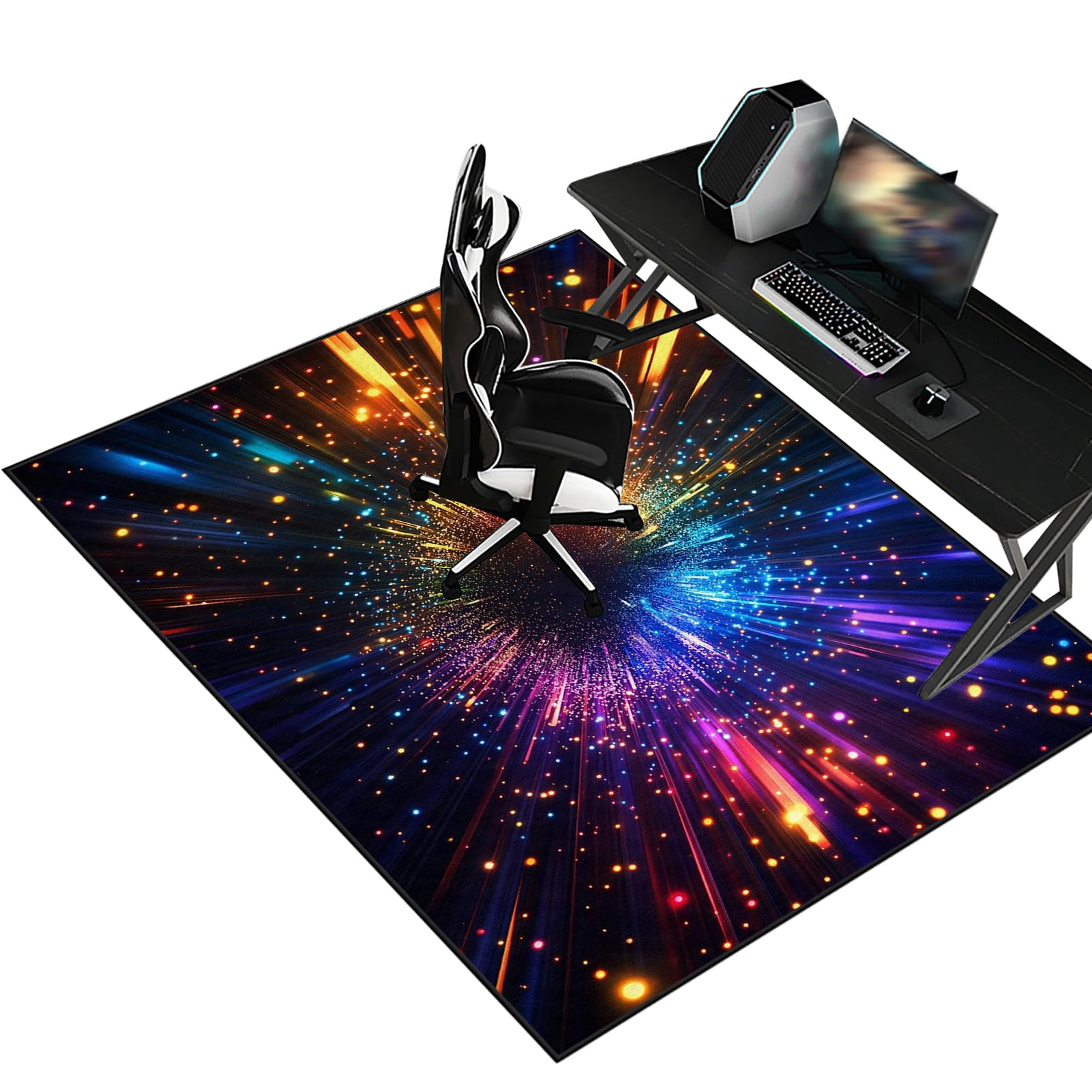 Chair Mat for Carpeted Floor, Gaming Chair Mat for Hard Floors & Carpet Office Chair Mat - Non-Slip & Carpet Protector hardwood floors, 70 x 90 cm Multi-Purpose Carpet Protector for Home and Office — image 1