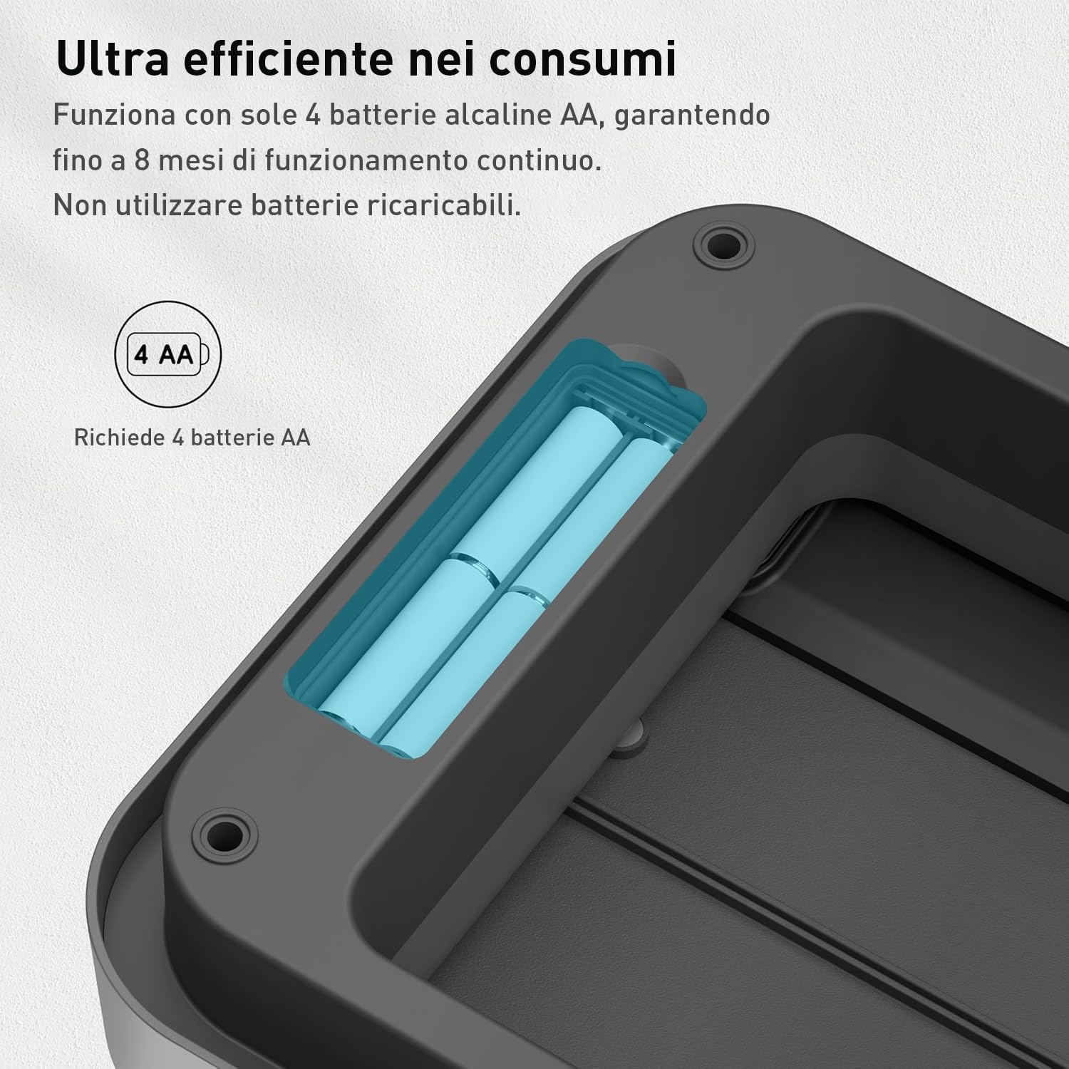 EKO Pattumiera Cucina Automatica 50L Phantom-T | Sensore Touchless Verticale | Acciaio Inox Spazzatura Antimpronta | Chiusura Silenziosa Bagno