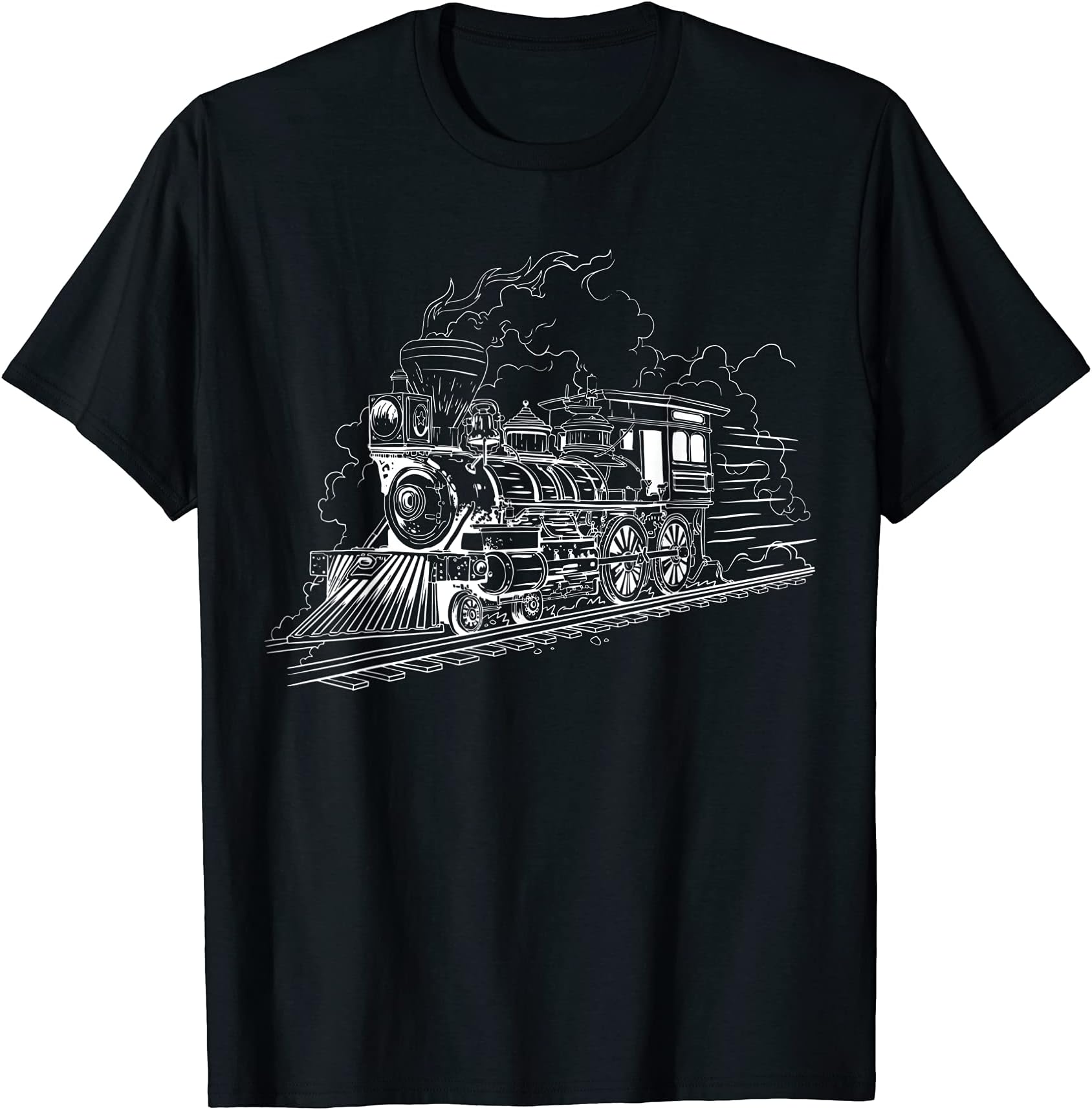 Railway Gift Idea Christmas Birthday Train noveltyFunny Train Railway Locomotive Steam Model Railroad Engineer T-Shirt