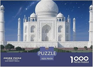 Comprar El Taj Mahal Puzzle 1000 Piezas para Adultos Creativo para La Relajación Adultos Y Niños Regalos Edificio Landmark Juego Familiar De Alta Definición Multicolor 70x50cm/1000pcs