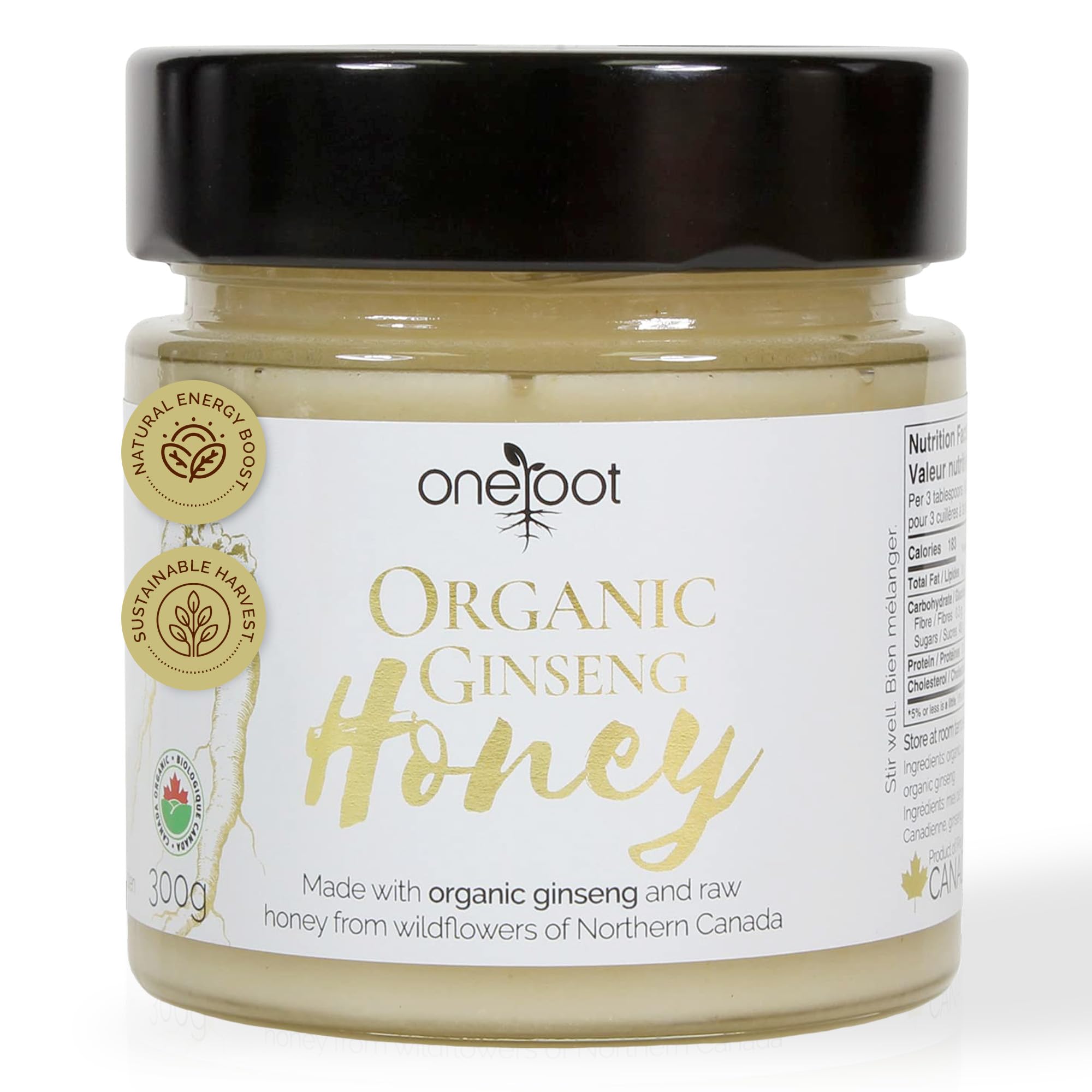 Amazon.com : OneRoot Organic Ginseng Infused Honey – 300g / 10.6oz