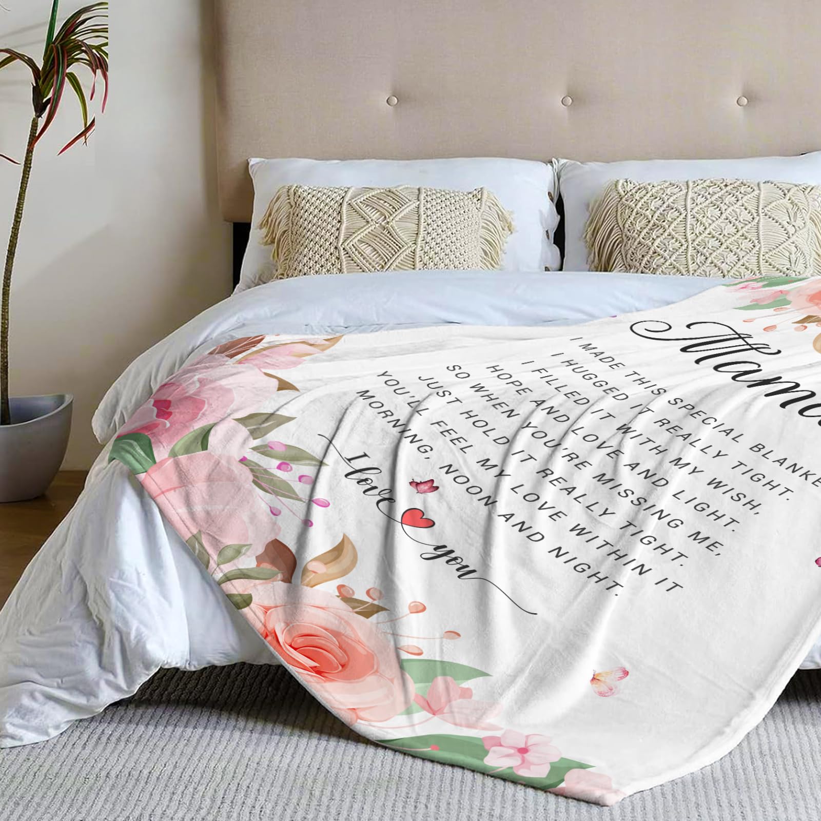 Mamaw Gifts, Gifts for Mamaw Blanket, Mamaw's Birthday Gift from Grandchildren Grandkids, Best Mamaw's Ever Gift for Grandma Retirement Throw Blanket 60x50 Inch
