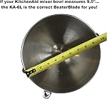 New Metro KA-6L Original Beater Blade Works w/KitchenAid 6 Qt Bowl-Lift Stand Mixers, Grey
