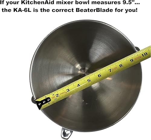 Miniatura 6 de Cuchilla batidora original para mezclador de soporte elevador de tazón de 6 cuartos y juego de conductos de vertido universales, fabricado en