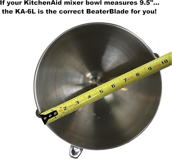 Original Beater Blade for 6 quart Bowl Lift Stand Mixer and Universal Pour Chute Set, Made in USA