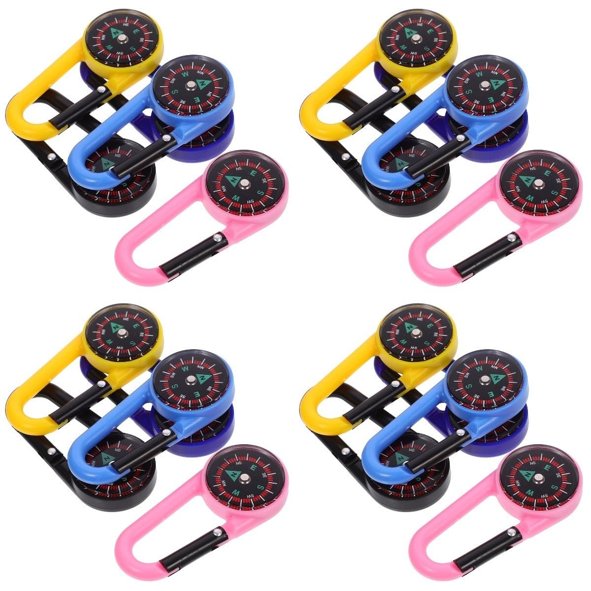 40 Pièces Boussole Extérieure Boussole De Randonnée Matériel De Randonnée Porte-clés Petite Fournitures De Camping Acrylique Voyage Boucle De à Mousqueton
