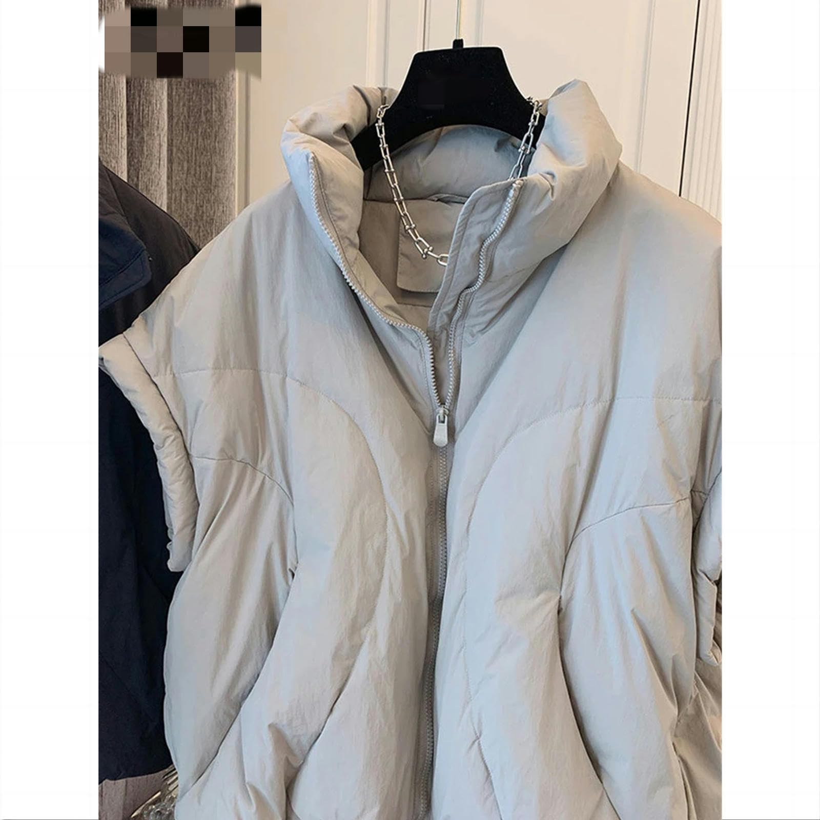 MdybF Chaleco Mujer Chaleco Chaqueta Sin Mangas Para Mujeres Otoño E Invierno Mujeres Grandes, Relajadas, Casuales, Cálidas