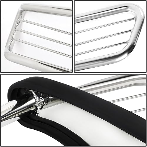 Miniatura 3 de DNA MOTORING GRILL-G-047-SS Parachoques Delantero Cepillo Rejilla Guarda, Plata