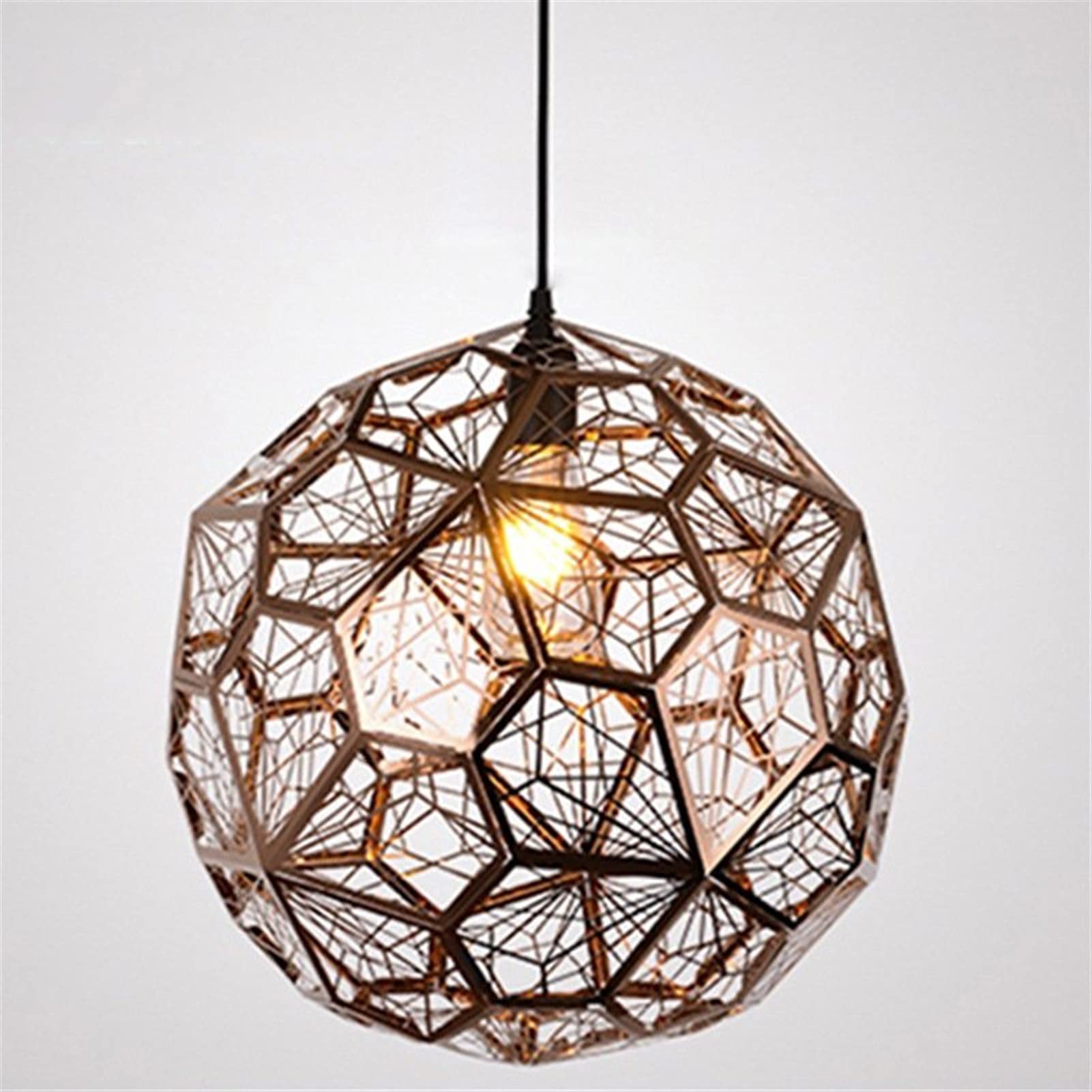 Suspension post-moderne E27 en acier inoxydable pour lustre de salon moderne - 8