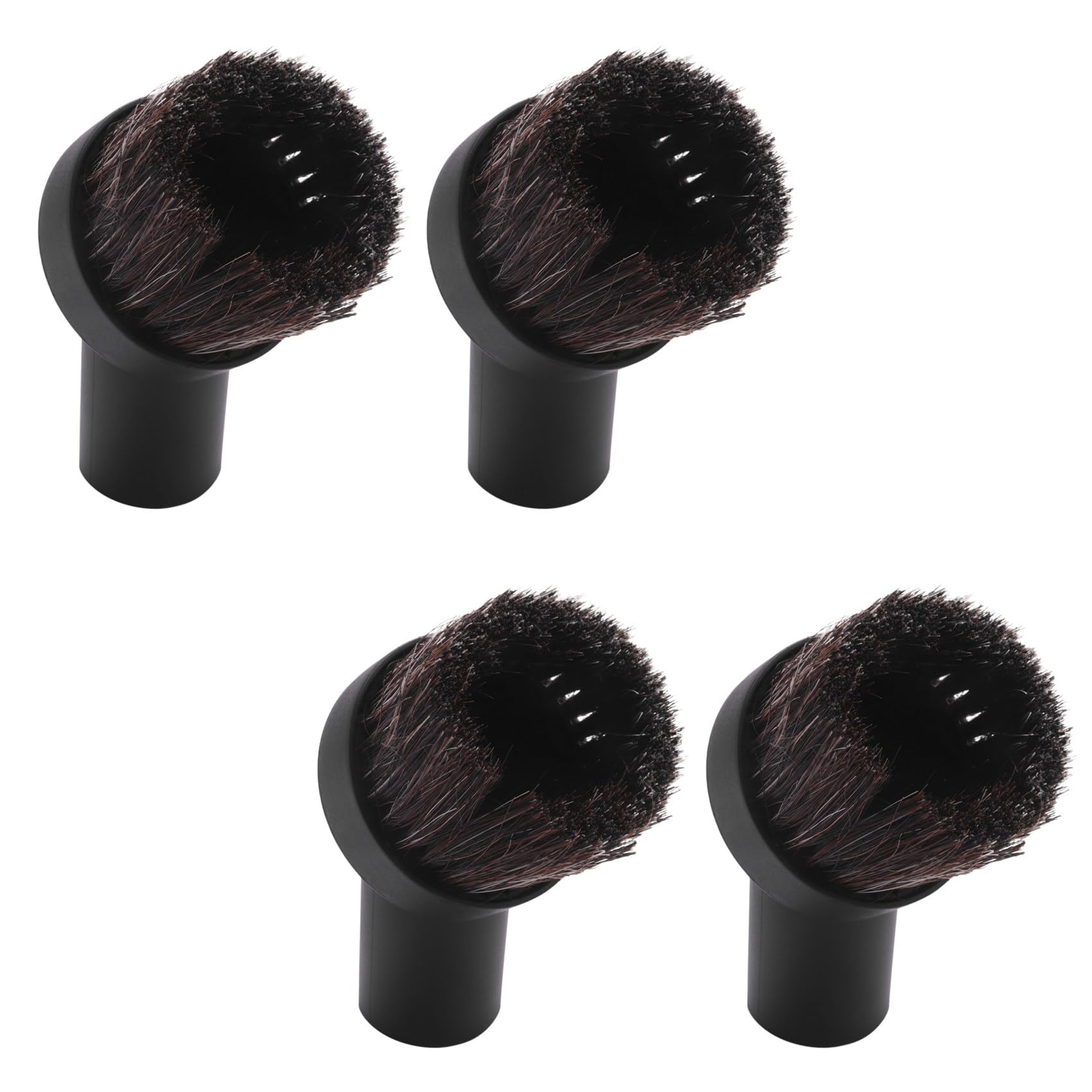 Hndhbfgrt 4pcs 32mm Dusting Brush Dust Tool Attachment for Vacuum Cleaner Round Horse Hair