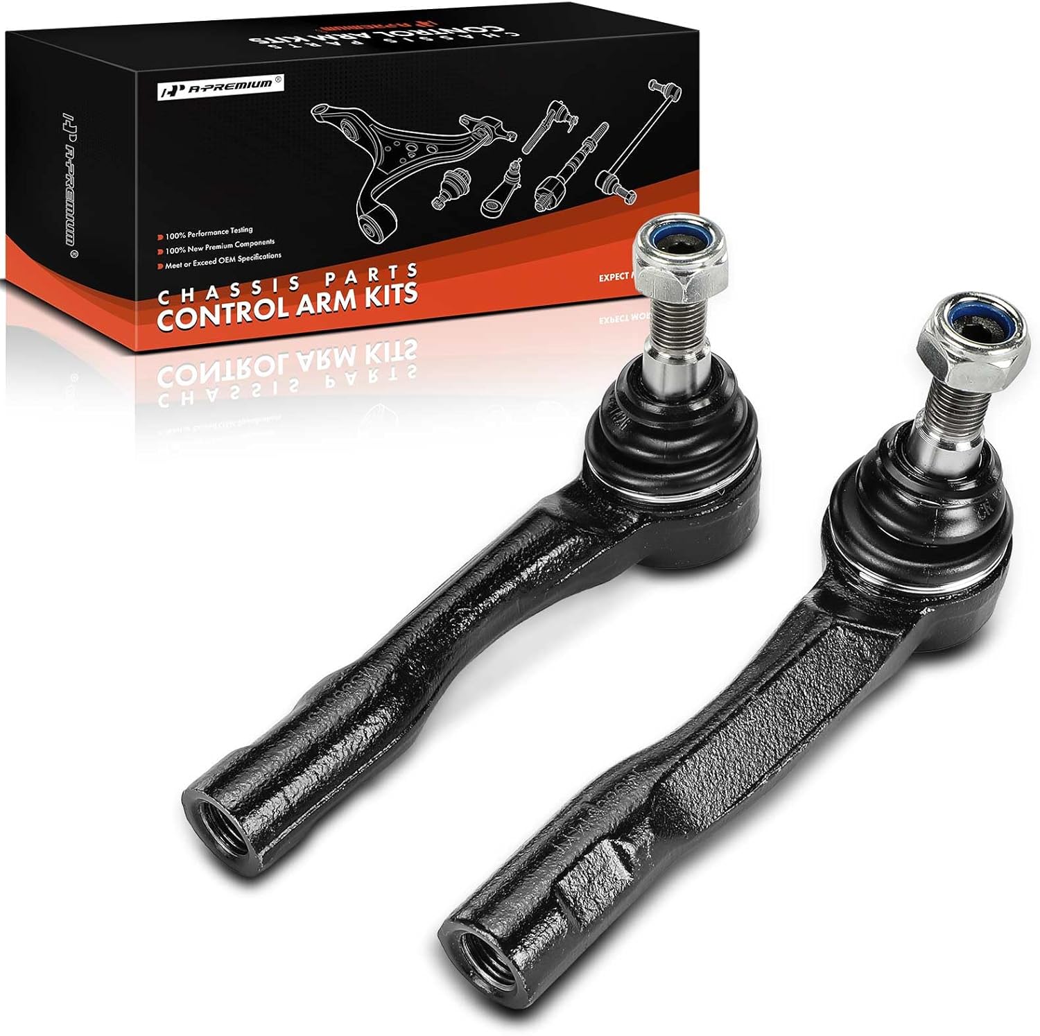 A-Premium 2 x Front Outer Tie Rod Ends, Compatible with Lexus IS300 2001 2002 2003 2004 2005