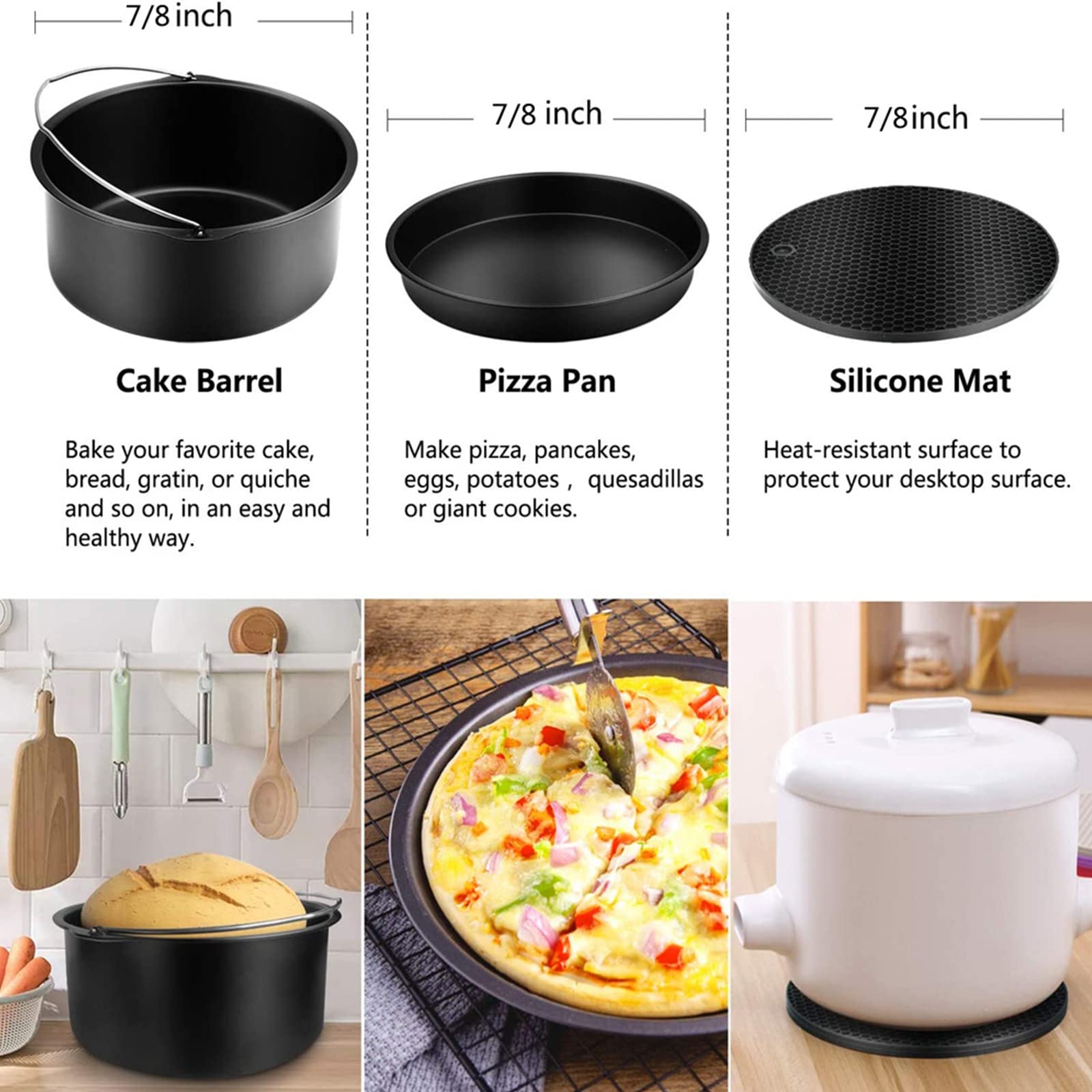 Accessori per pentole a Pressione da 17 includono ciò Cui Bisogno Utensile da Cucina Super conveniente Espandi Cottura Accessori per pentole a Pressione