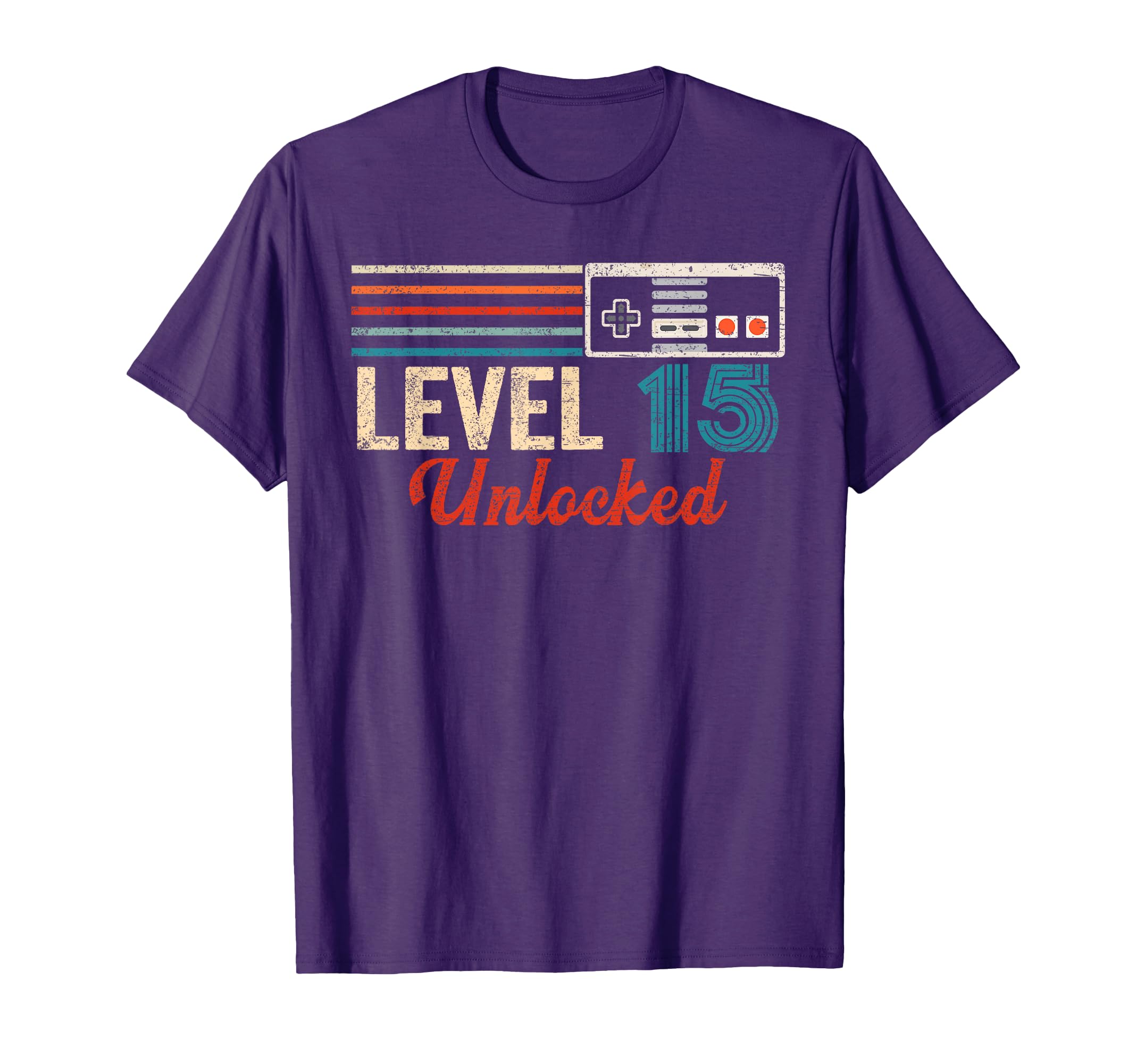 Unlocked Level 15 Birthday Boy Video Game Controller T-Shirt