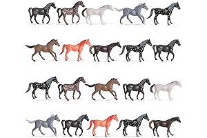 Skylety 20-Piece Plastic Horse Toy Figurines - Perfect Party Favors