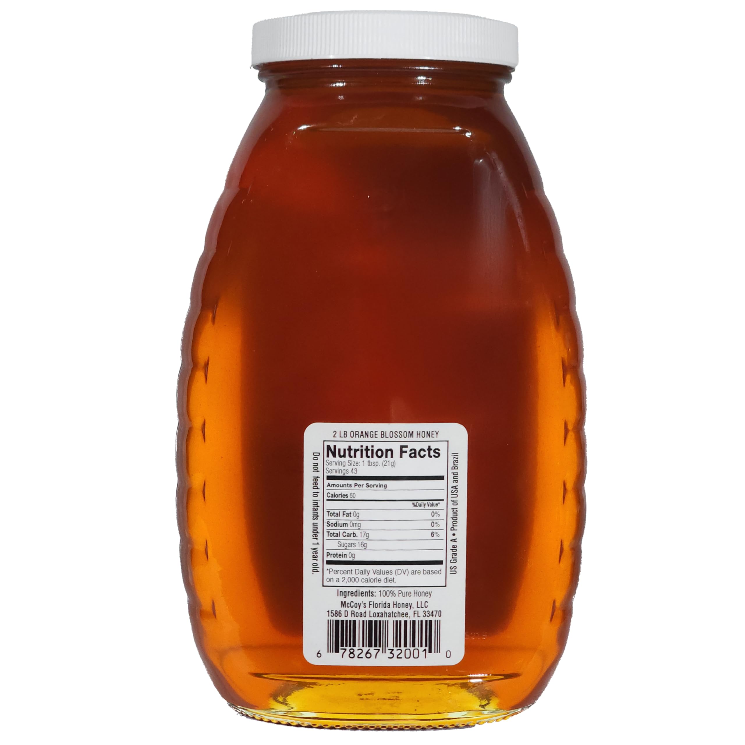 Amazon.com: McCoy's Honey - 100% Pure, Raw Honey - Orange Blossom