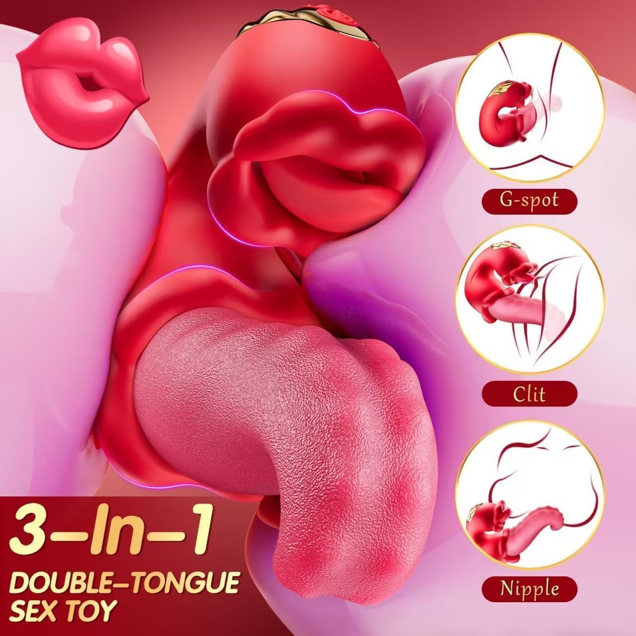 Rechargeable 10 Modes Powerful S.uck & Th.Rust Suc.ker Clit Stimulating Sucking Toy Portable 10 Modes & Using Frequency USB Charge Safe and More Self Massage Tool 78R