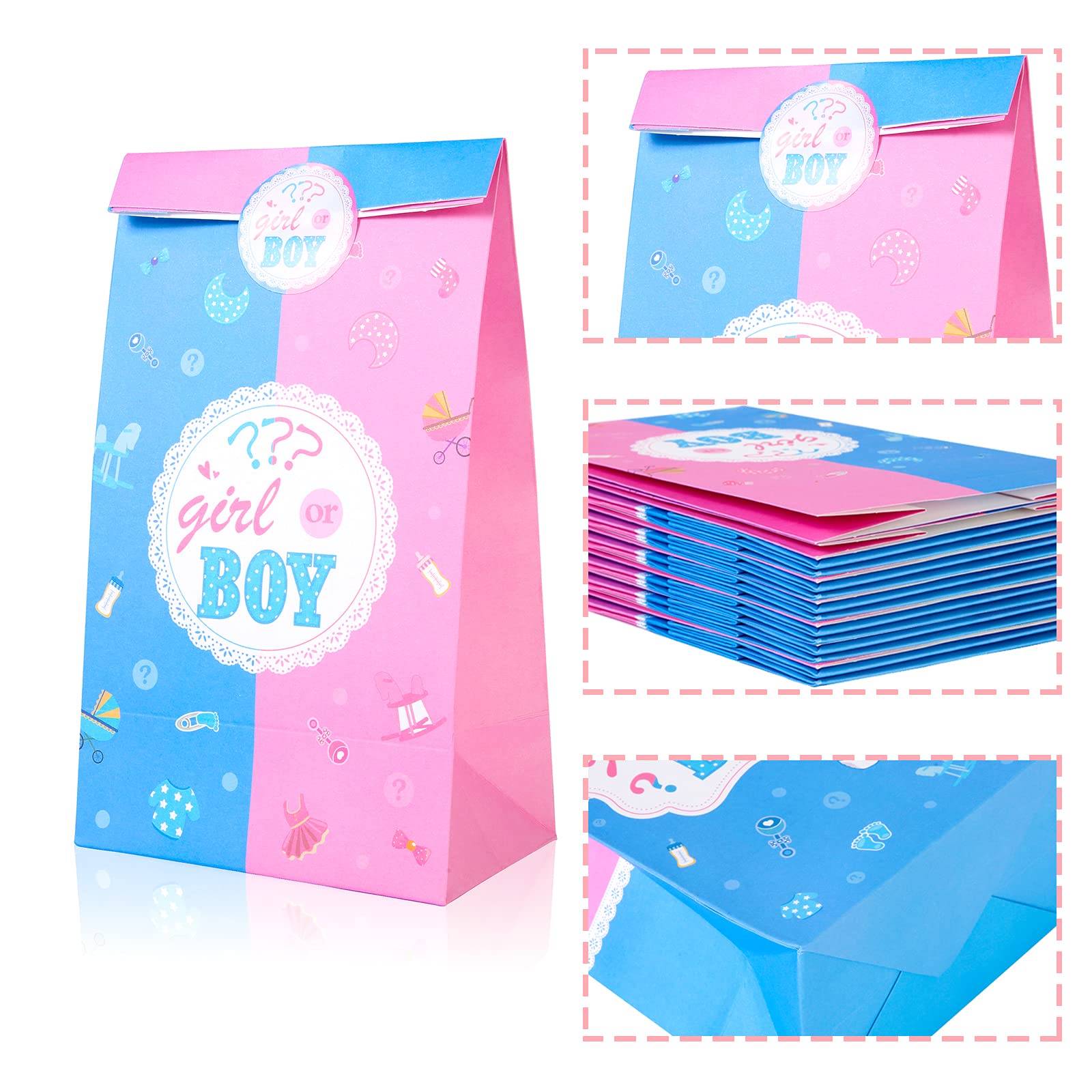 Gender Reveal Themed Gifts Bags Gender Reveal Party Decorations Goody
