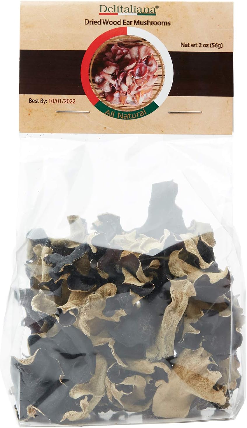 Dried Wood Ear Mushrooms 2 Ounce