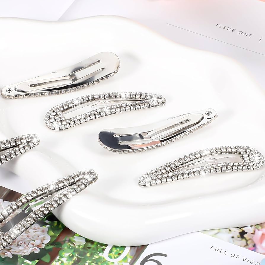 draw drawers　【Stone Hair Grip ：Silver】 draw drawers 【Stone Hair Grip ：Silver】 Crystal Leaf Hair