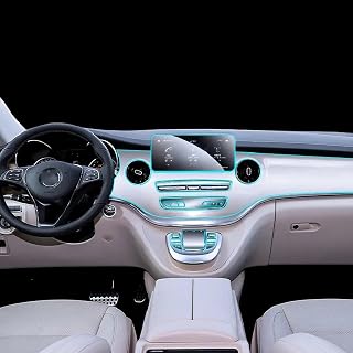 NBHB Película Interior do Carro Painel de controle de deslocamento console central Anti-risco transparente TPU PPF, para Mercedes Benz Class-V 2021-2023