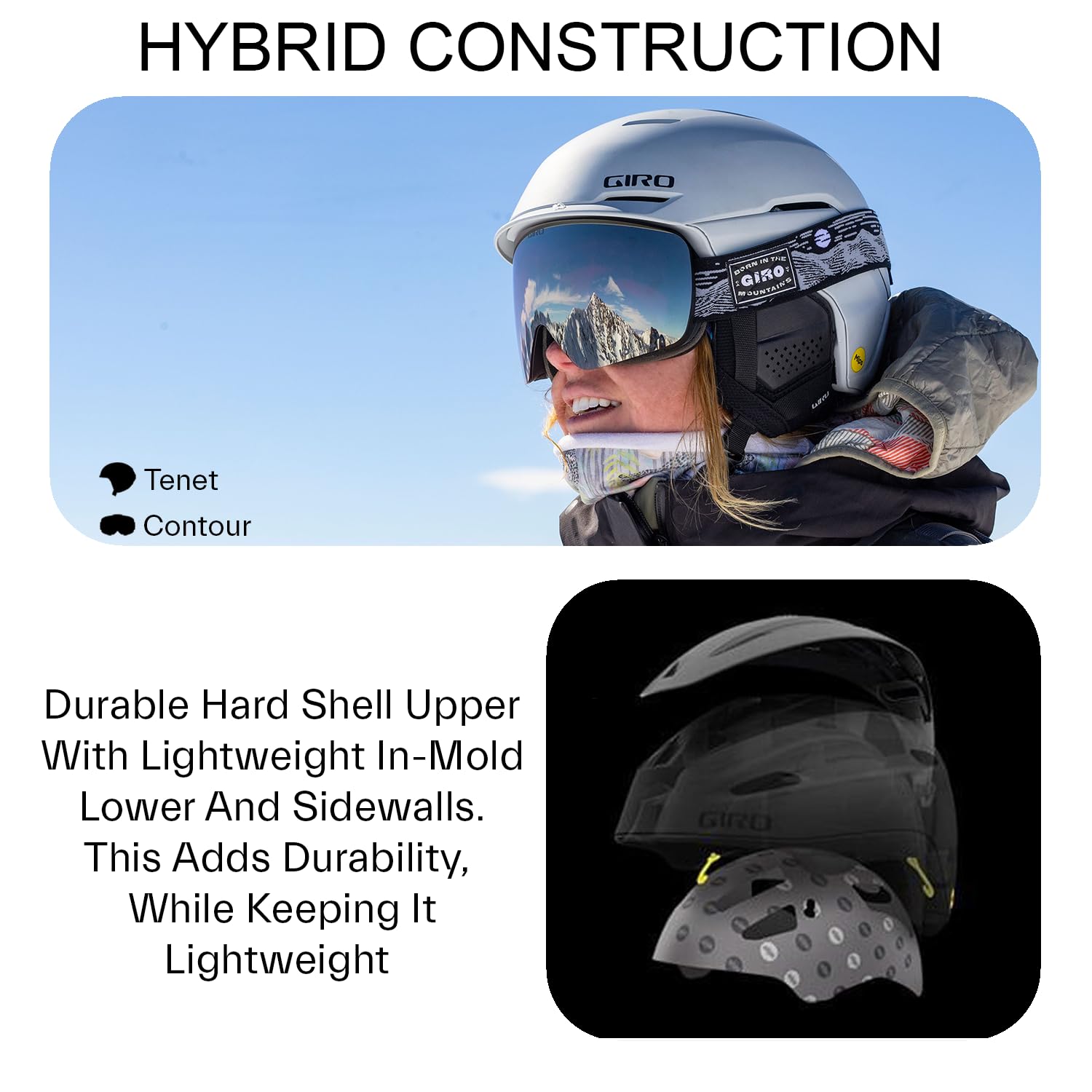 Amazon.com: Giro Tenet MIPS Snow Helmet - Matte Black - Size S (52