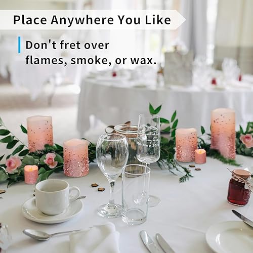 Miniatura 6 de FURORA LIGHTING Velas LED sin llama con control remoto, velas sin llama a pilas, juego de 8 velas falsas, pequeñas velas sin llama y centros de mesa