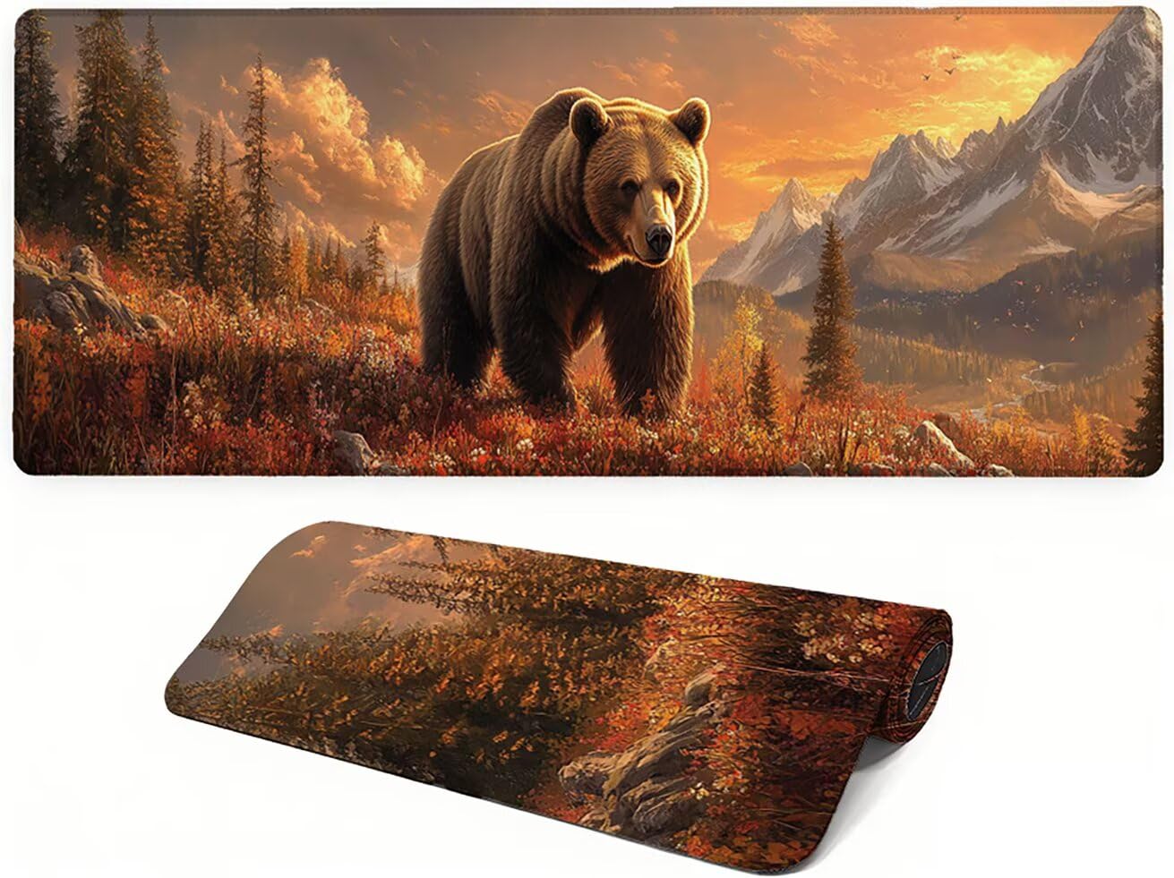 Genérico Lpfieonn Animales Gaming Alfombrilla Ratón 90x40cm PF-2611