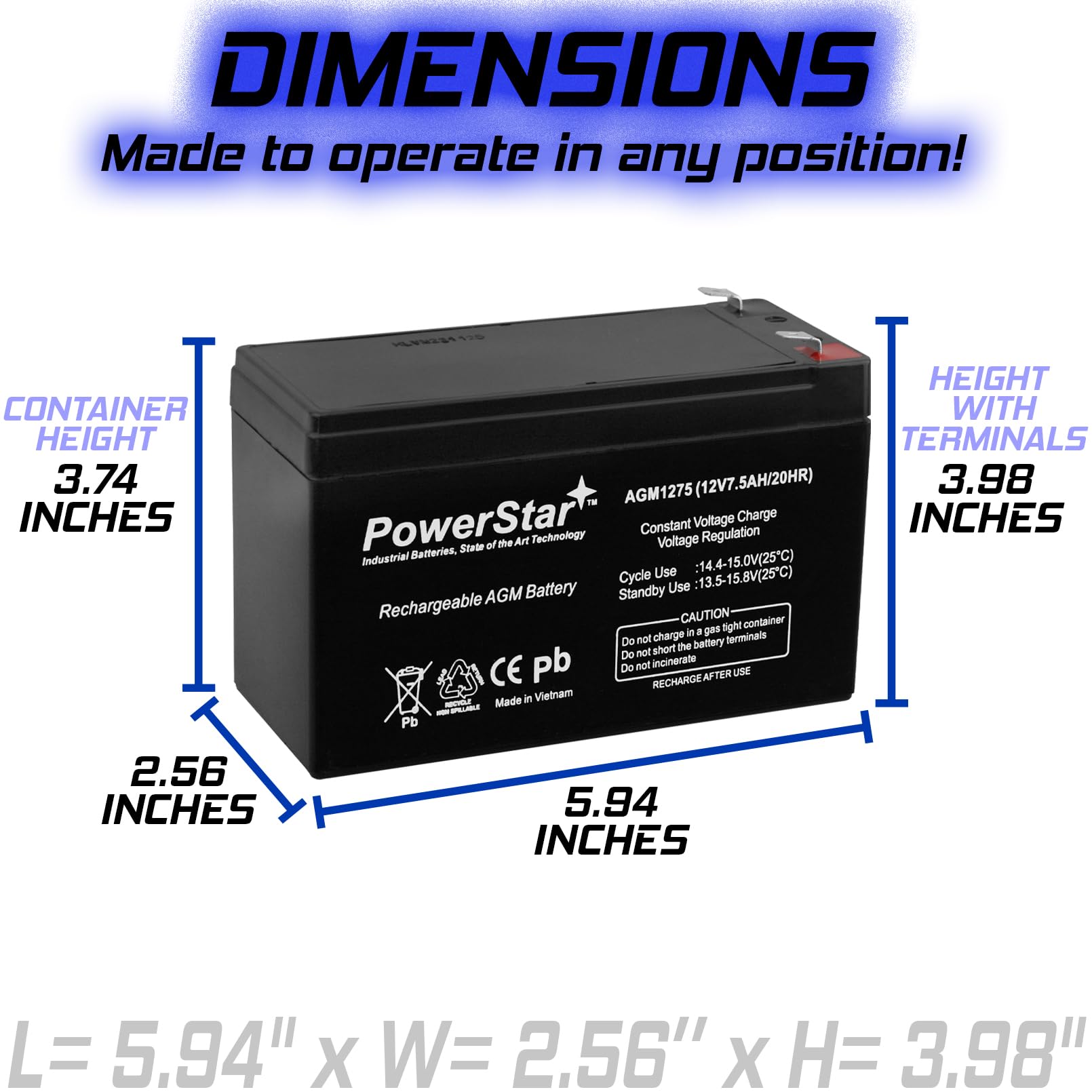 Amazon.com: PowerStar 4 Pack - SLA Battery for Cyberpower 12V 7ah
