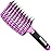 Detangling Brush Boar Bristle Hairbrush for Adult & Kids Wet or Dry Hair - KTKUDY Detangler Hair brush Getting Knots Out without Pain - Adds Shine and Makes Hair Healthier Purple - black handle