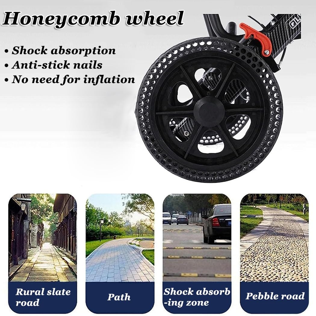 Carrozzine Strette, Sedia Da Transito Pieghevole E Leggera, Sedia A Rotelle Compatta Con Freno A Mano, Carrelli Portatili Per Anziani E Bambini(Black)